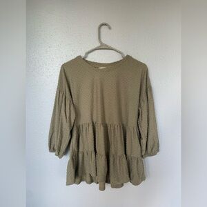 Olive Green Women's Top